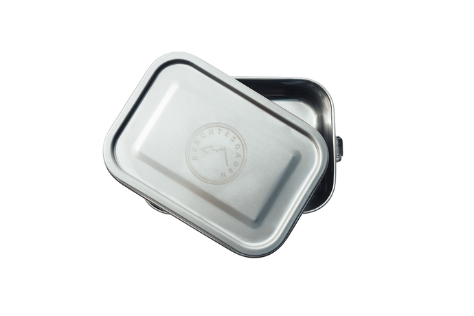 Metalldose für Brotzeit mit Berchtesgaden Emblem 
